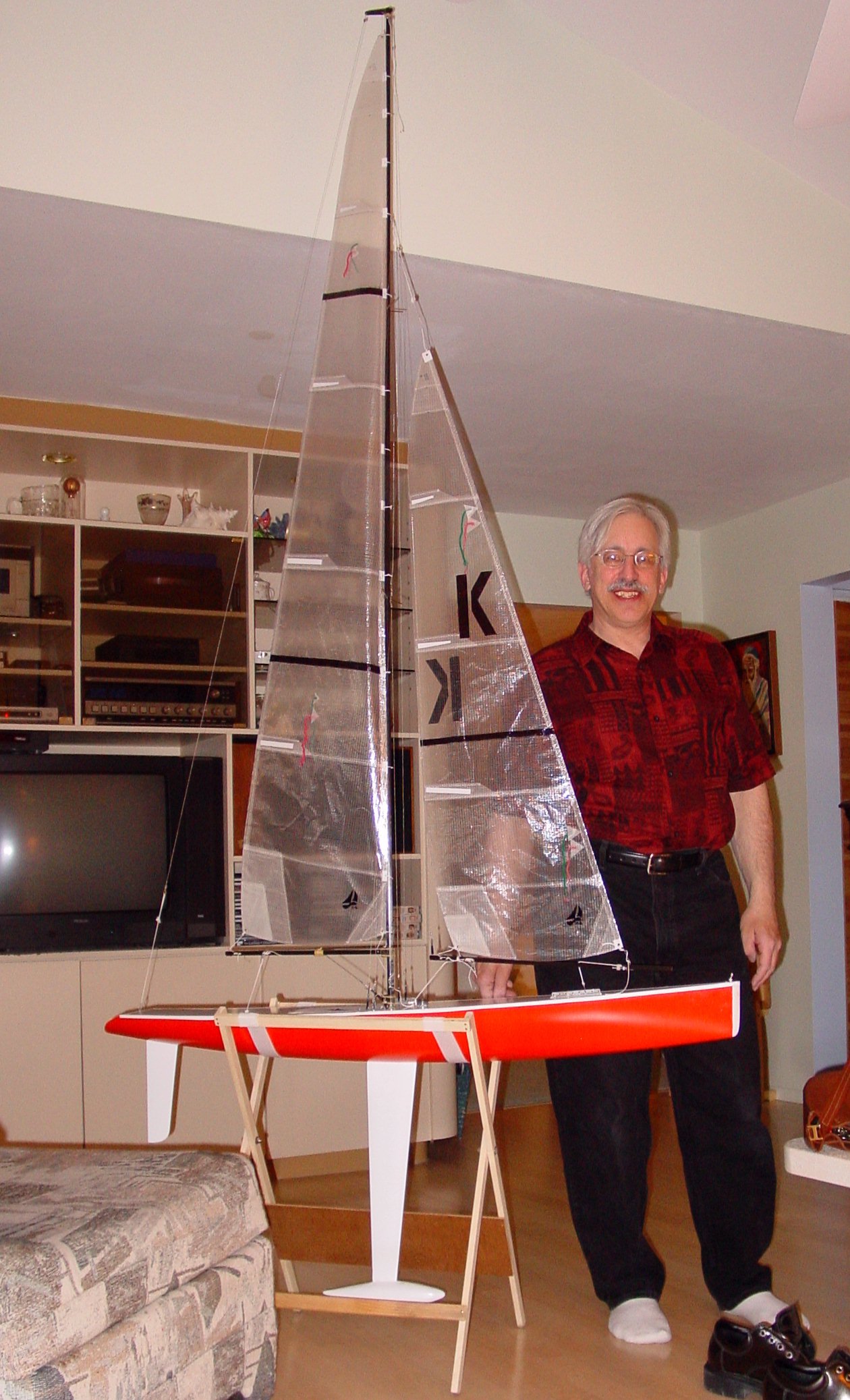 Me and the 50 (Marblehead) RC sailboat.